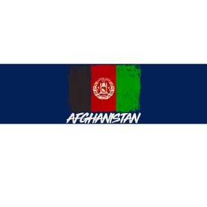 Distressed Afghanistan Flag Bumper Sticker