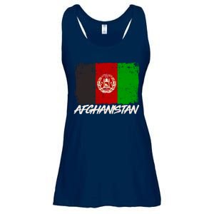 Distressed Afghanistan Flag Ladies Essential Flowy Tank