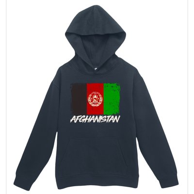 Distressed Afghanistan Flag Urban Pullover Hoodie