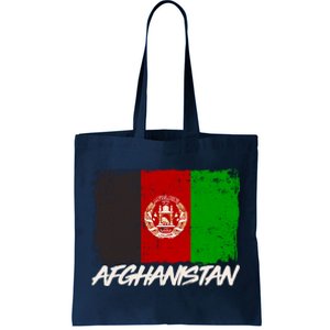 Distressed Afghanistan Flag Tote Bag