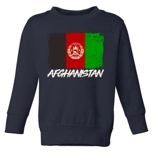 Distressed Afghanistan Flag Toddler Sweatshirt