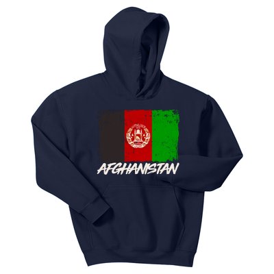 Distressed Afghanistan Flag Kids Hoodie