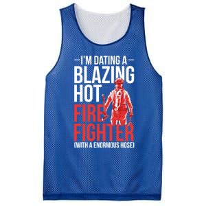 Dating A Firefighter Friend Wife Gift Mesh Reversible Basketball Jersey Tank