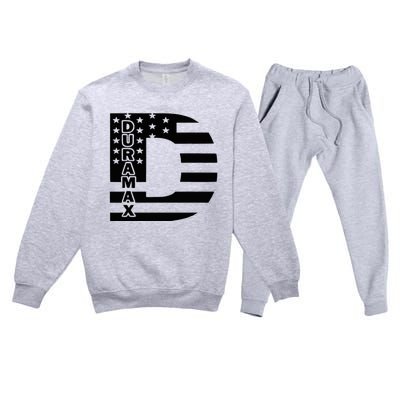 Duramax American Flag Premium Crewneck Sweatsuit Set