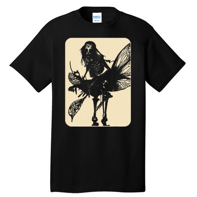 Dark Art Fairycore Butterfly Skeleton Tall T-Shirt