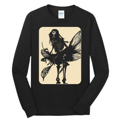 Dark Art Fairycore Butterfly Skeleton Tall Long Sleeve T-Shirt