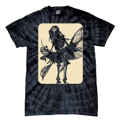 Dark Art Fairycore Butterfly Skeleton Tie-Dye T-Shirt