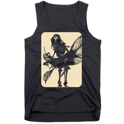 Dark Art Fairycore Butterfly Skeleton Tank Top