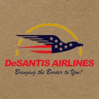 Desantis Airlines Funny Political Meme Ron Desantis Cotton Canvas Backpack