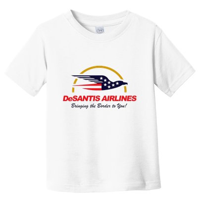 Desantis Airlines Funny Political Meme Ron Desantis Toddler T-Shirt