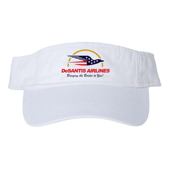 Desantis Airlines Funny Political Meme Ron Desantis Valucap Bio-Washed Visor