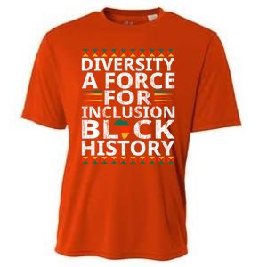 Diversity A Force For Inclusion Black History Month Gift Cooling Performance Crew T-Shirt