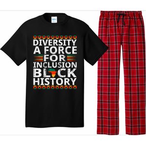 Diversity A Force For Inclusion Black History Month Gift Pajama Set