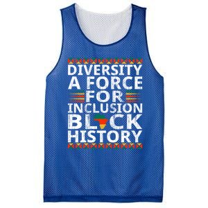 Diversity A Force For Inclusion Black History Month Gift Mesh Reversible Basketball Jersey Tank