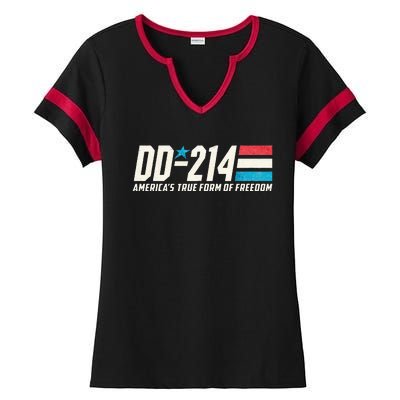 Dd214 Armed Forces Military Alumni Ladies Halftime Notch Neck Tee