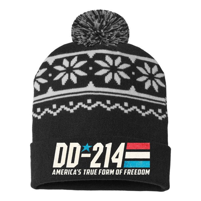 Dd214 Armed Forces Military Alumni USA-Made Snowflake Beanie