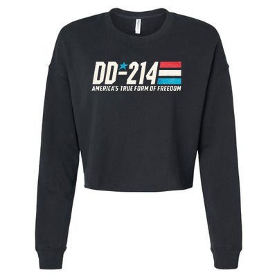 Dd214 Armed Forces Military Alumni Cropped Pullover Crew