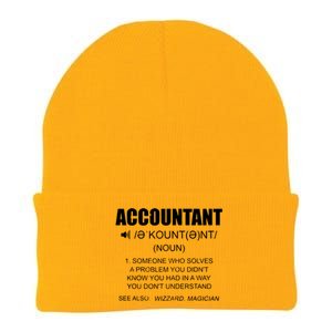 Definition Accountant Funny CPA Gift Taxation Audit Taxes Knit Cap Winter Beanie