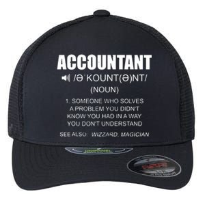 Definition Accountant Funny CPA Gift Taxation Audit Taxes Flexfit Unipanel Trucker Cap