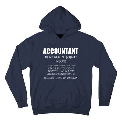 Definition Accountant Funny CPA Gift Taxation Audit Taxes Tall Hoodie