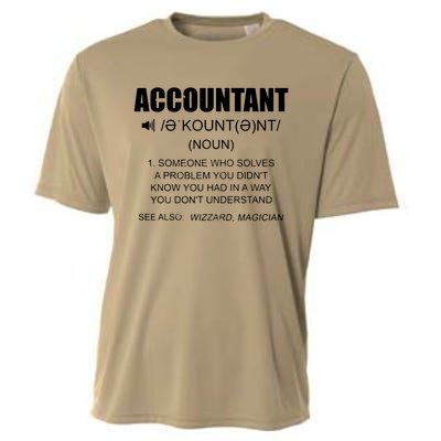 Definition Accountant Funny CPA Gift Taxation Audit Taxes Cooling Performance Crew T-Shirt