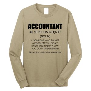 Definition Accountant Funny CPA Gift Taxation Audit Taxes Long Sleeve Shirt