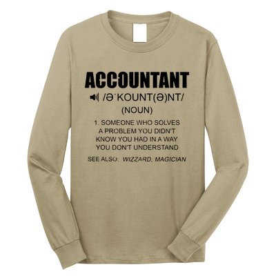 Definition Accountant Funny CPA Gift Taxation Audit Taxes Long Sleeve Shirt