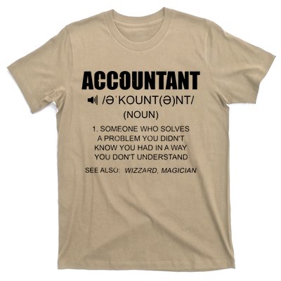 Definition Accountant Funny CPA Gift Taxation Audit Taxes T-Shirt