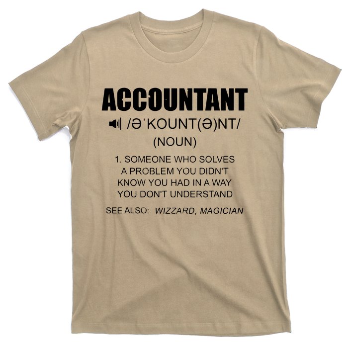 Definition Accountant Funny CPA Gift Taxation Audit Taxes T-Shirt