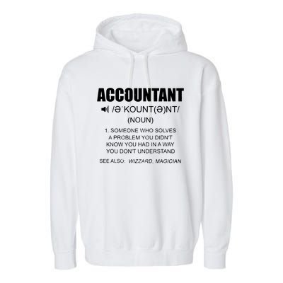 Definition Accountant Funny CPA Gift Taxation Audit Taxes Garment-Dyed Fleece Hoodie