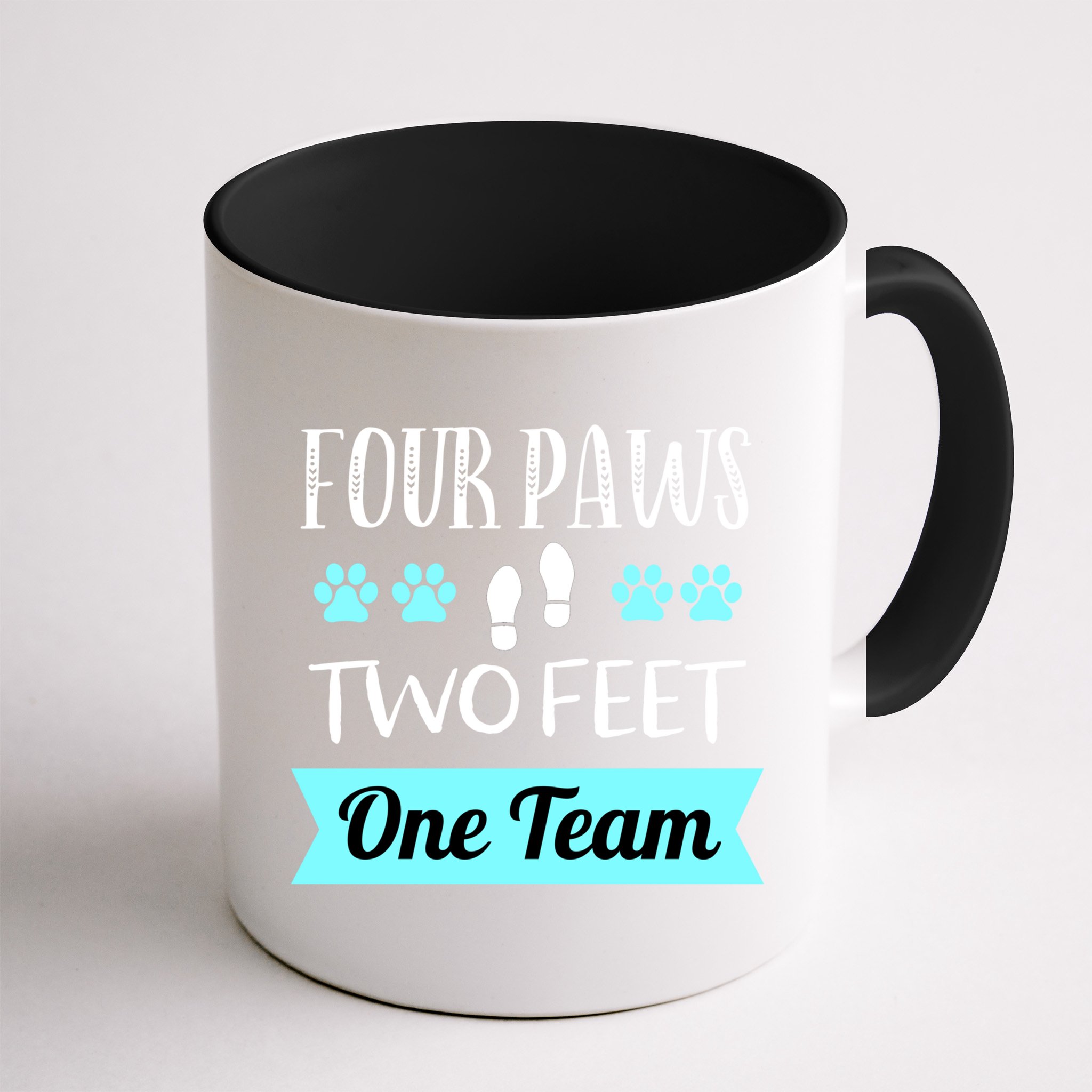 Dog Agility Four Paws Two Feet Team Dog Trainer Gift Mug