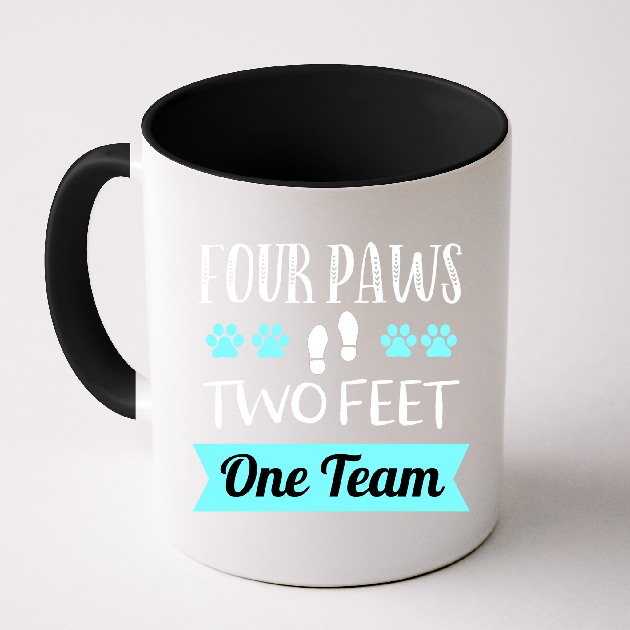 Dog Agility Four Paws Two Feet Team Dog Trainer Gift Mug
