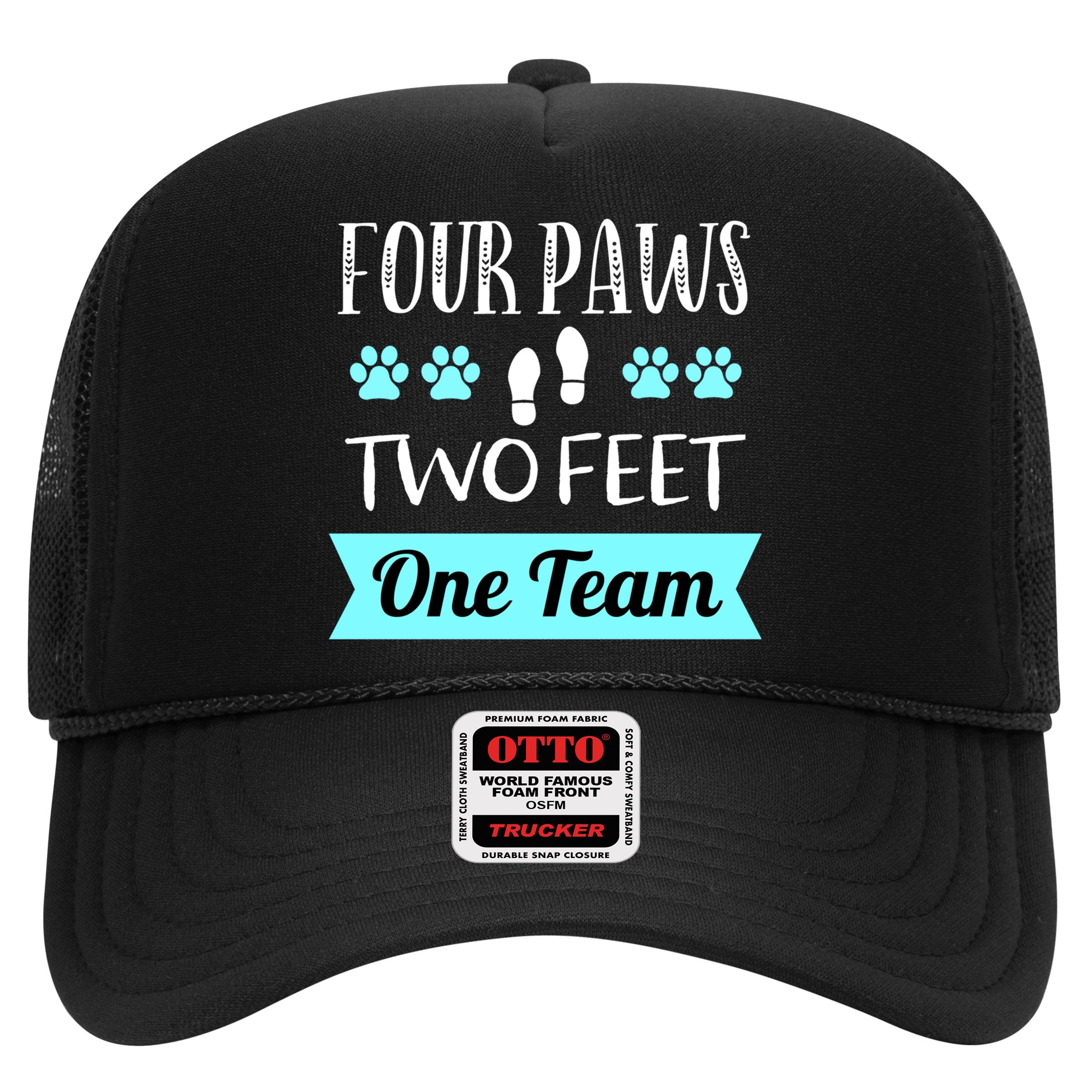 Dog Agility Four Paws Two Feet Team Dog Trainer Gift Hat