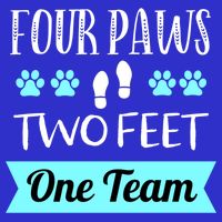 Dog Agility Four Paws Two Feet Team Dog Trainer Gift T-Shirt