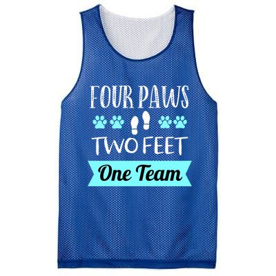 Dog Agility Four Paws Two Feet Team Dog Trainer Gift Mesh Reversible Basketball Jersey Tank
