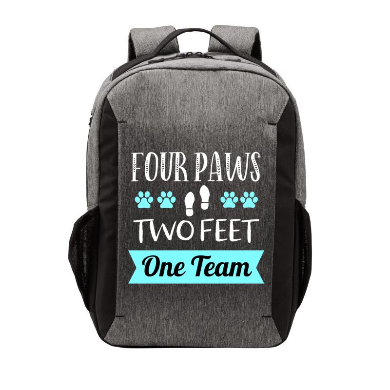 Dog Agility Four Paws Two Feet Team Dog Trainer Gift Vector Backpack