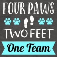 Dog Agility Four Paws Two Feet Team Dog Trainer Gift Vector Backpack
