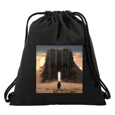 Dune Arrakis Fan Art Drawstring Bag