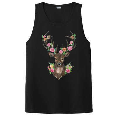 Deer And Flower PosiCharge Competitor Tank