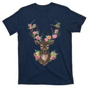 Deer And Flower T-Shirt