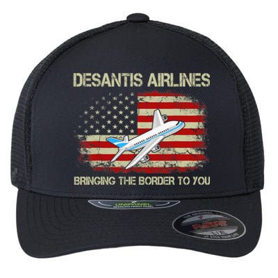 DeSantis Airlines Funny Political Meme Ron DeSantis Flexfit Unipanel Trucker Cap