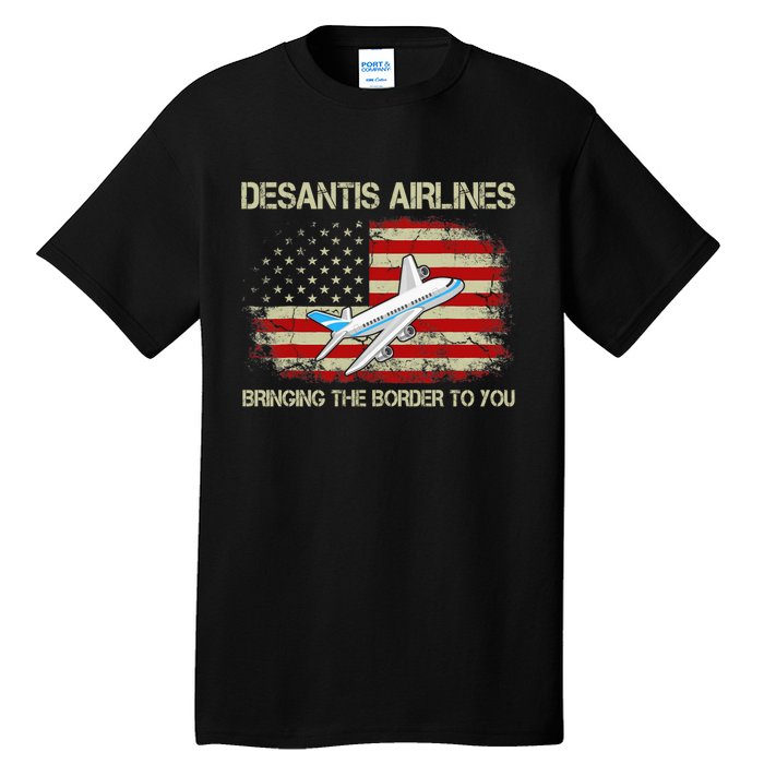 DeSantis Airlines Funny Political Meme Ron DeSantis Tall T-Shirt