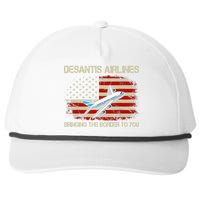 DeSantis Airlines Funny Political Meme Ron DeSantis Snapback Five-Panel Rope Hat