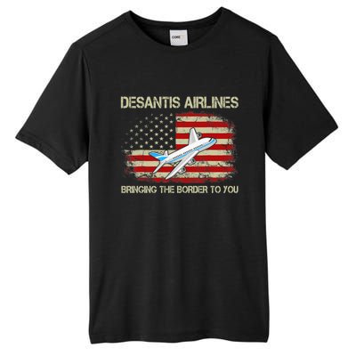 DeSantis Airlines Funny Political Meme Ron DeSantis Tall Fusion ChromaSoft Performance T-Shirt