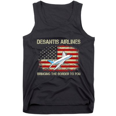 DeSantis Airlines Funny Political Meme Ron DeSantis Tank Top