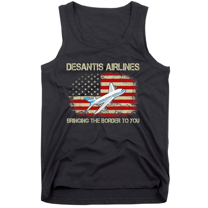 DeSantis Airlines Funny Political Meme Ron DeSantis Tank Top