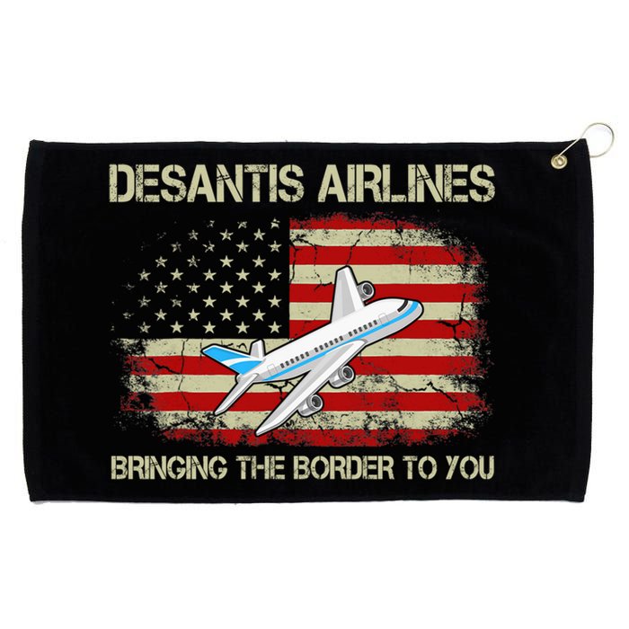 DeSantis Airlines Funny Political Meme Ron DeSantis Grommeted Golf Towel