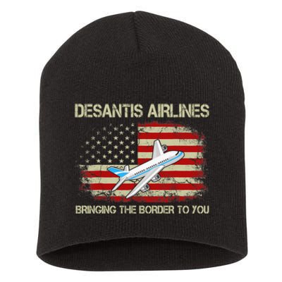 DeSantis Airlines Funny Political Meme Ron DeSantis Short Acrylic Beanie