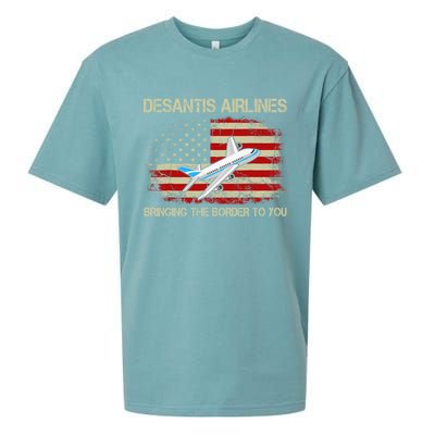 DeSantis Airlines Funny Political Meme Ron DeSantis Sueded Cloud Jersey T-Shirt