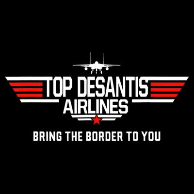 DeSantis Airlines Funny Political Meme Top DeSantis Airlines T-Shirt